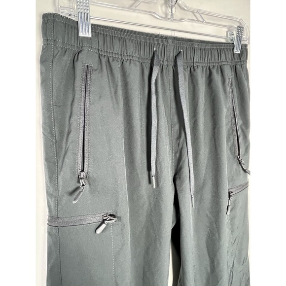 LJBJN Women's Lightweight Athleisure Pants Sz M Gray Pockets Gorp‎ Core Casual - Picture 5 of 8